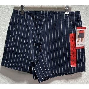 NAUTICA Women’s Mid Rise Twill Short 5 inch Inseam Size‎ 8 Color Navy Seas NWT